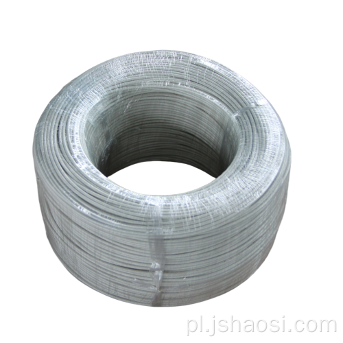 Kabel odporny na wysoką temperaturę białego silikonowego gumy